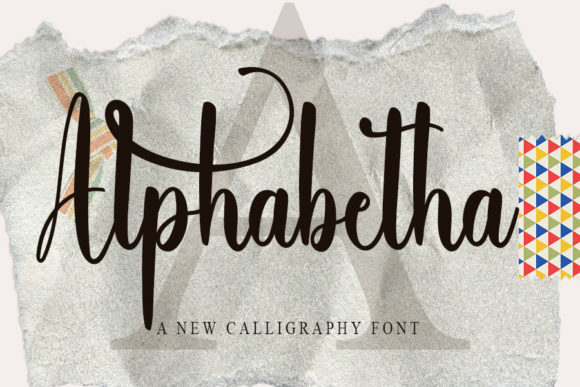 Alphabetha: A Luxurious Script Handwritten Font for Designers