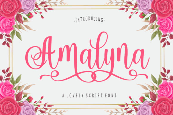 Amalyna: A Script Handwritten Font for Stylish Brand Campaigns