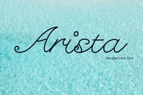 Arista: A Script Handwritten Font for Editorial Design and Branding
