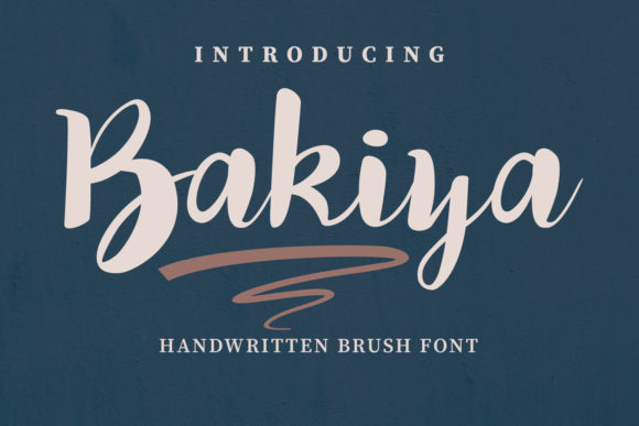 Bakiya: A Script Handwritten Font for Creative Branding
