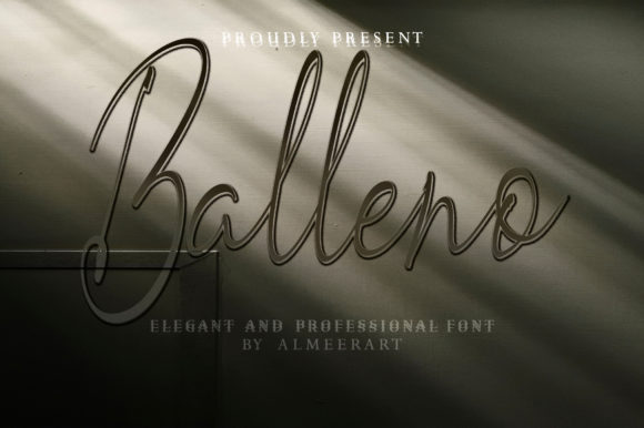Balleno: A Delicate Handwritten Font for Editorial Elegance