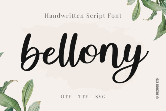Bellony: A Timeless Handwritten Font for Branding and Design