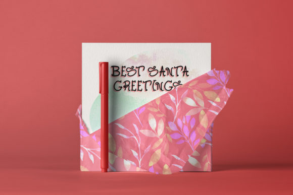 Best Santa Greetings: A Script Handwritten Font for Festive Branding
