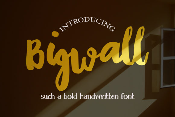 Bigwall: A Versatile Script Font for Editorial Design