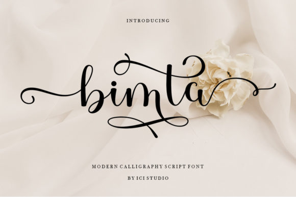 Bimta: A Script Handwritten Font for Luxurious Web Design