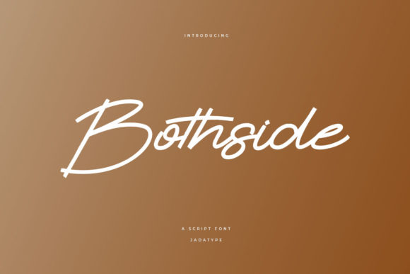 Bothside: A Script Handwritten Font for Personalized Branding