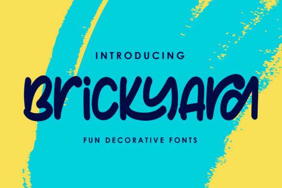 Brickyard: A Playful Script Font for Creative Product Design