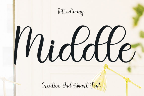 Discover the Magic of Middle: A Script Handwritten Font for Digital Creativity