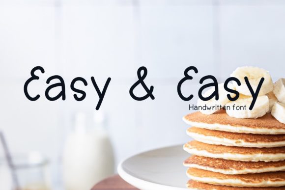 Easy Easy: A Script Handwritten Font for Creative Makers