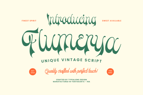 Flumerya: A Timeless Script Handwritten Font for Designers