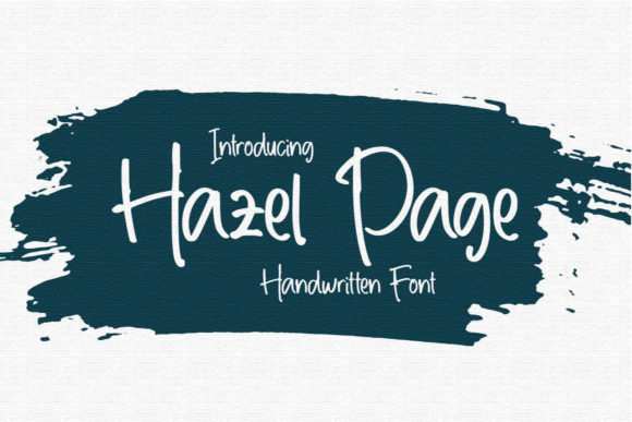Hazel Page: A Script Handwritten Font for Dynamic Web Design