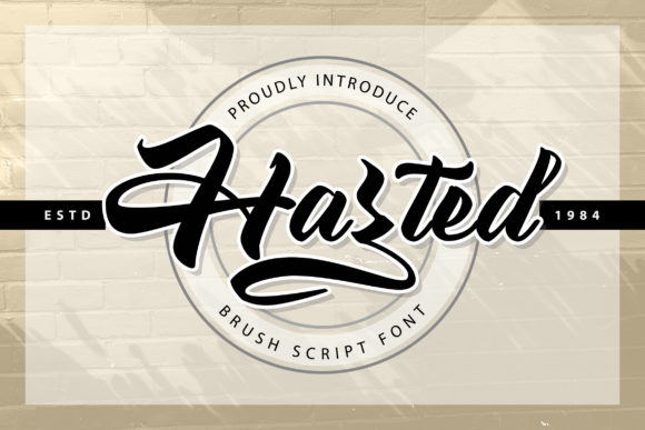 Hazted: A Bold Script Font for Creative Handmade Projects