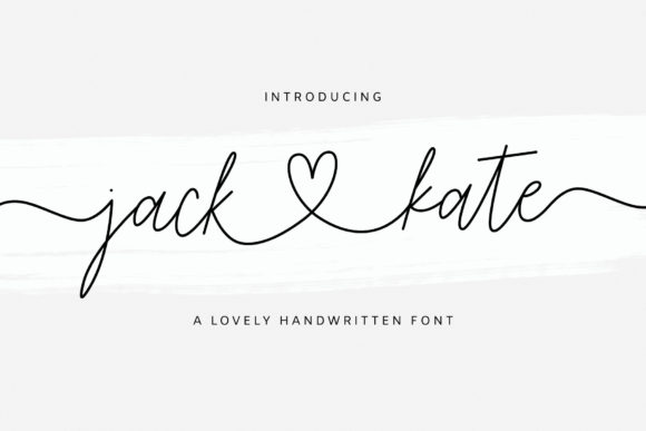 Jack and Kate: A Script Handwritten Font for Campaign Creativity