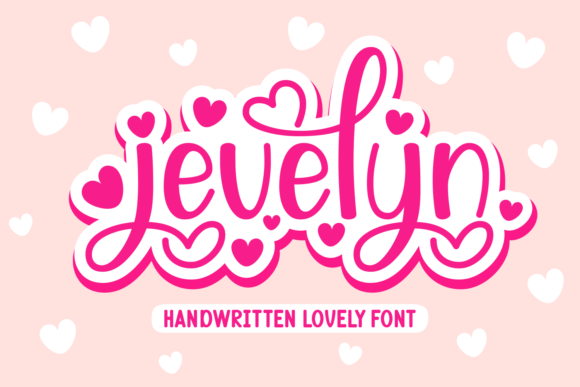 Jevelyn: A Romantic Handwritten Font for Creative Product Design