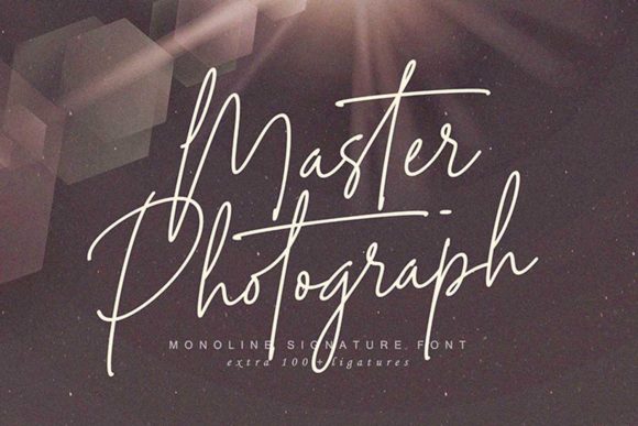 Master Photograph: A Script Handwritten Font for Timeless Branding