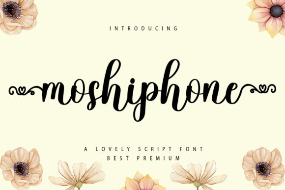 Moshiphone Script Font for Elegant Design