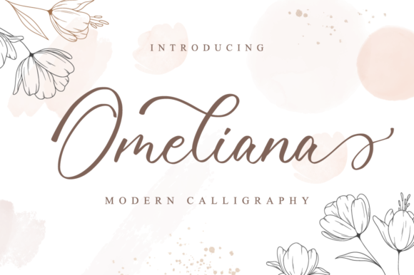 Omeliana: A Script Handwritten Font for Creative Crafters