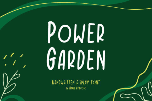 Power Garden: A Script Handwritten Font for Creative Branding