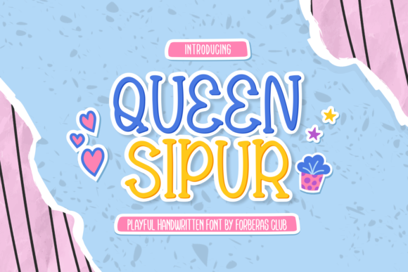 Queen Sipur: A Playful Script Font for Editorial Design