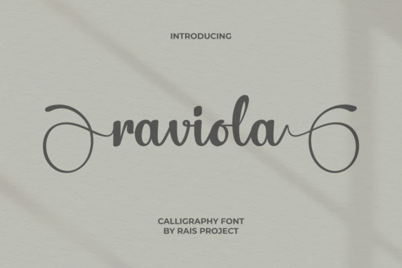 Raviola Font: A Bold Script for Editorial Elegance
