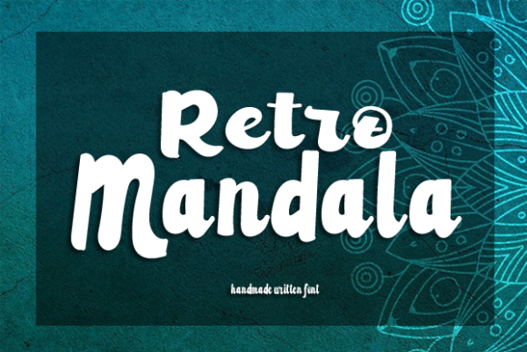 Retro Mandala: A Script Handwritten Font for Creative Crafters