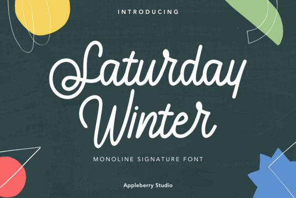 Saturday Winter: A Script Font That Elevates Your Brand