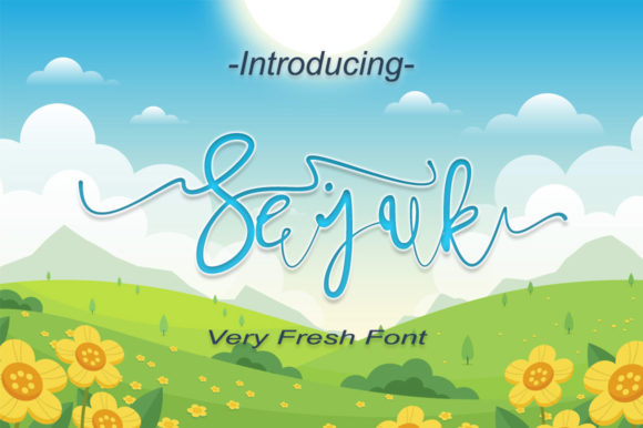 Sejuk: A Luxurious Script Handwritten Font for Designers