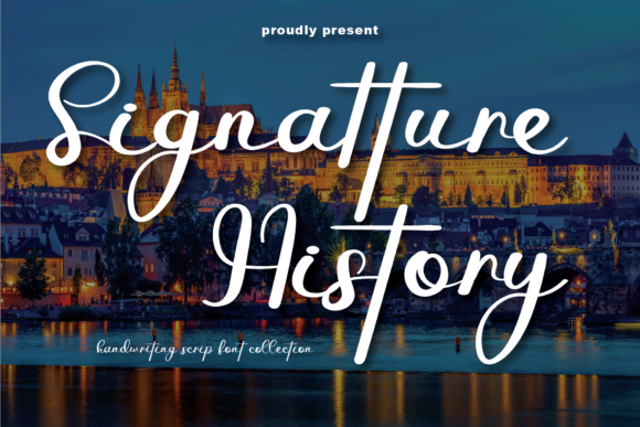 Signatture History: A Modern Script Handwritten Font for Designers