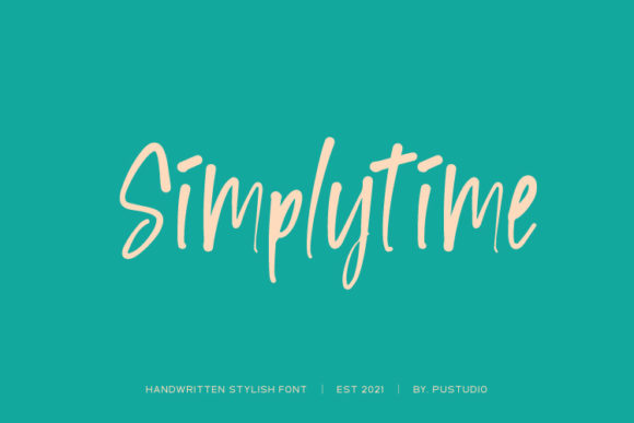 Simplytime: A Script Handwritten Font for Digital Branding and Web Design